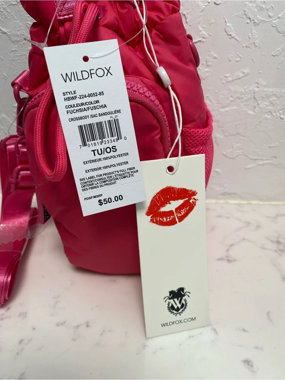 Wildfox Fuchsia Crossbody Bag Brand New